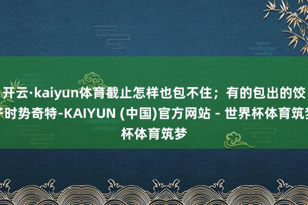 开云·kaiyun体育截止怎样也包不住；有的包出的饺子时势奇特-KAIYUN (中国)官方网站 - 世界杯体育筑梦