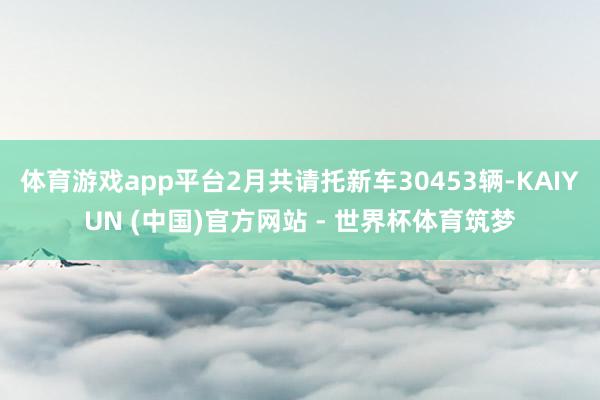 体育游戏app平台2月共请托新车30453辆-KAIYUN (中国)官方网站 - 世界杯体育筑梦