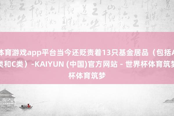 体育游戏app平台当今还贬责着13只基金居品（包括A类和C类）-KAIYUN (中国)官方网站 - 世界杯体育筑梦