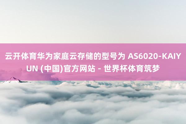云开体育华为家庭云存储的型号为 AS6020-KAIYUN (中国)官方网站 - 世界杯体育筑梦
